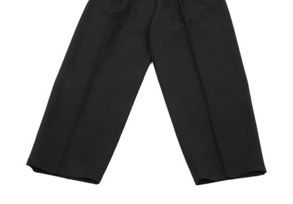 Yohji Yamamoto PH Wool Gabardine Tuck Pants Black Size S