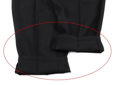 Yohji Yamamoto PH Wool Gabardine Tuck Pants Black Size S
