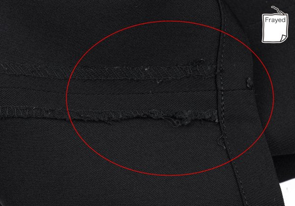 Yohji Yamamoto PH Wool Gabardine Tuck Pants Black Size S