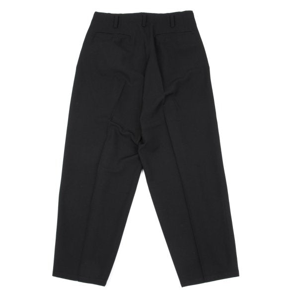 Yohji Yamamoto PH Wool Gabardine Tuck Pants Black Size S