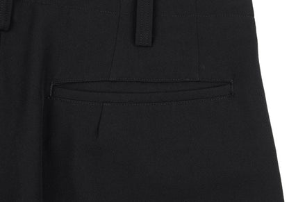 Yohji Yamamoto PH Wool Gabardine Tuck Pants Black Size S