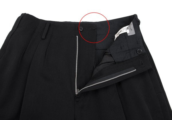 Yohji Yamamoto POUR HOMME Wool Side Pants Black Size M
