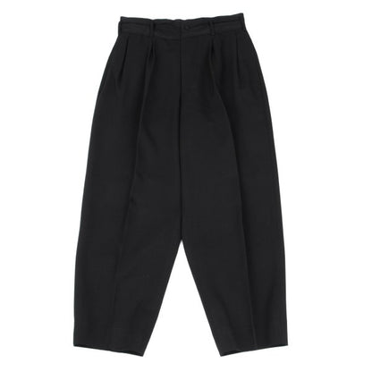 Yohji Yamamoto POUR HOMME Tuck Waist Wool Pants Black Size S