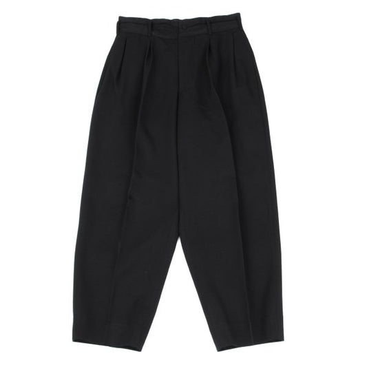 Yohji Yamamoto POUR HOMME Tuck Waist Wool Pants Black Size S