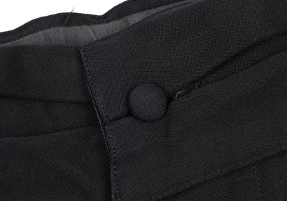 Yohji Yamamoto POUR HOMME Tuck Waist Wool Pants Black Size S