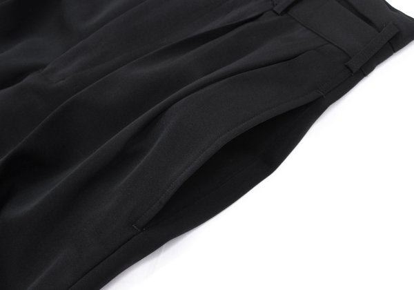 Yohji Yamamoto POUR HOMME Tuck Waist Wool Pants Black Size S