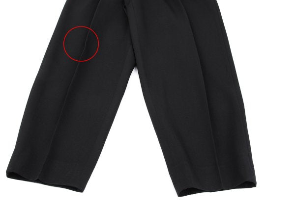 Yohji Yamamoto POUR HOMME Tuck Waist Wool Pants Black Size S
