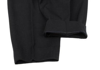 Yohji Yamamoto POUR HOMME Tuck Waist Wool Pants Black Size S