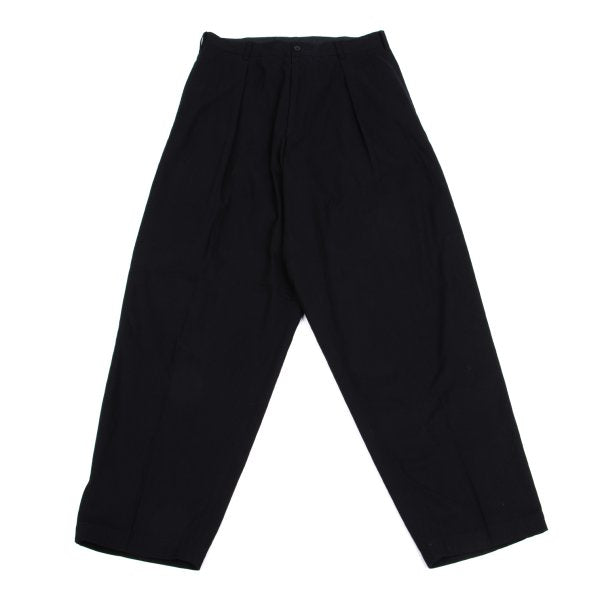 Yohji Yamamoto POUR HOMME Cotton Hem Pants Black Size M