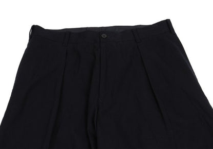 Yohji Yamamoto POUR HOMME Cotton Hem Pants Black Size M