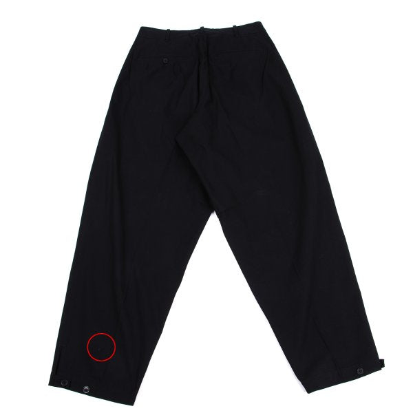 Yohji Yamamoto POUR HOMME Cotton Hem Pants Black Size M