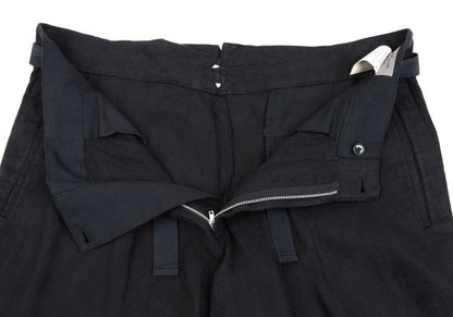 Yohji Yamamoto POUR HOMME Belted Linen Pants Black Size L