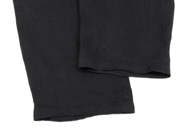 Yohji Yamamoto POUR HOMME Belted Linen Pants Black Size L