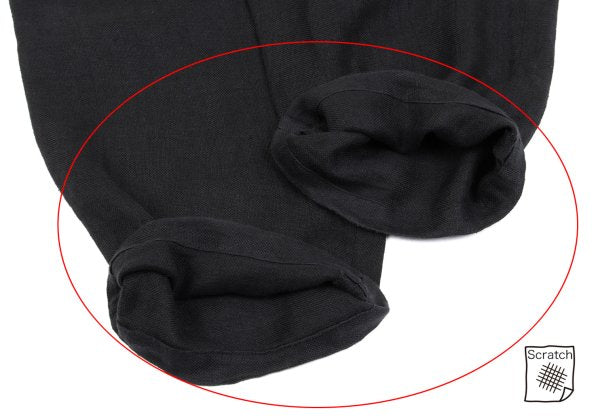 Yohji Yamamoto POUR HOMME Belted Linen Pants Black Size L