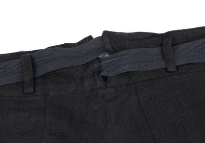 Yohji Yamamoto POUR HOMME Belted Linen Pants Black Size L