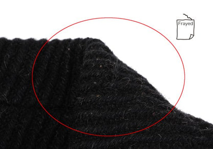 Y's Thick Rib Half Coat Black Size M