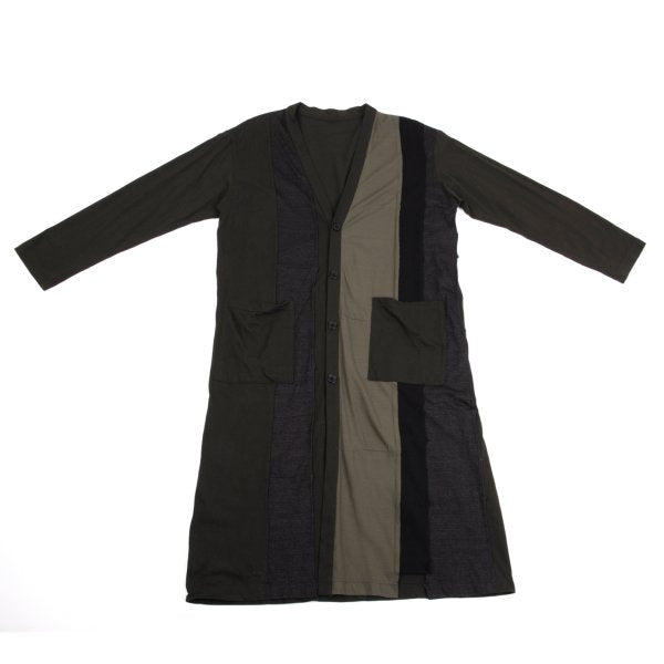 Ground Y 17AW Cotton Panel Long Cardigan Khaki Size 1