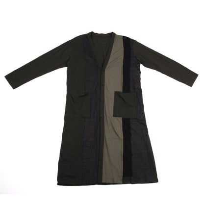Ground Y 17AW Cotton Panel Long Cardigan Khaki Size 1