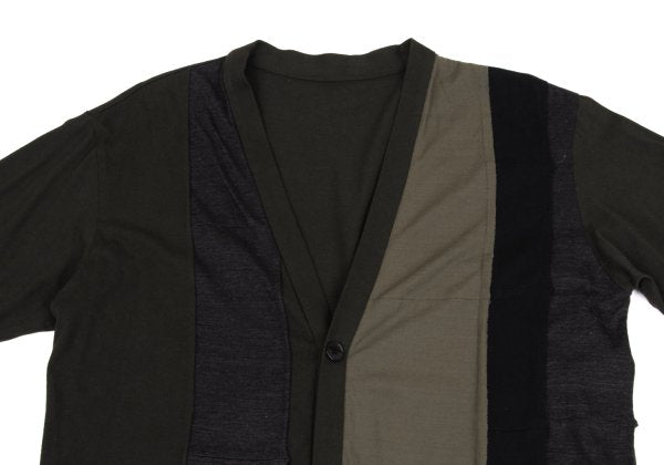 Ground Y 17AW Cotton Panel Long Cardigan Khaki Size 1