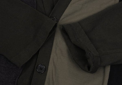 Ground Y 17AW Cotton Panel Long Cardigan Khaki Size 1