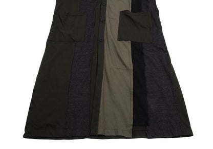 Ground Y 17AW Cotton Panel Long Cardigan Khaki Size 1