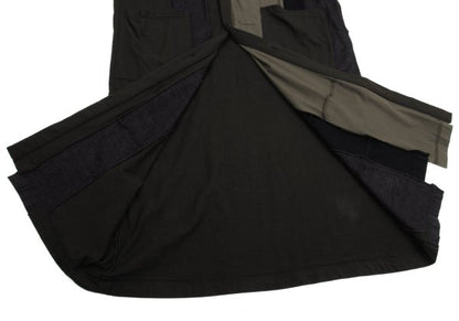 Ground Y 17AW Cotton Panel Long Cardigan Khaki Size 1