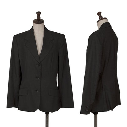 MARGARET HOWELL Wool 3-Button Jacket Black Size 2