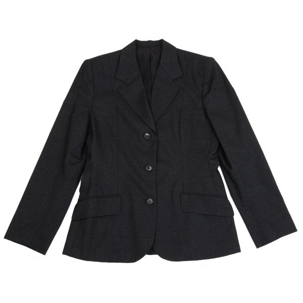 MARGARET HOWELL Wool 3-Button Jacket Black Size 2