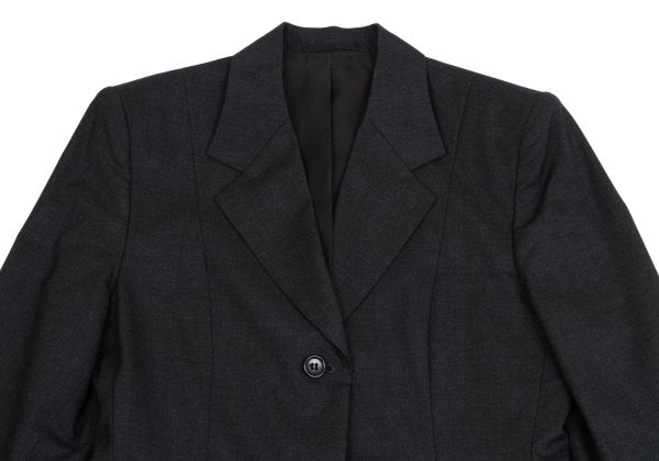 MARGARET HOWELL Wool 3-Button Jacket Black Size 2