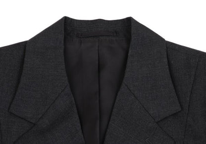 MARGARET HOWELL Wool 3-Button Jacket Black Size 2