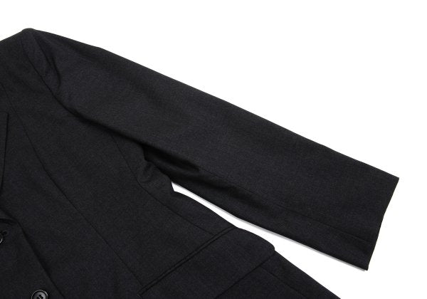 MARGARET HOWELL Wool 3-Button Jacket Black Size 2