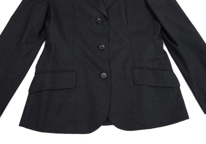 MARGARET HOWELL Wool 3-Button Jacket Black Size 2