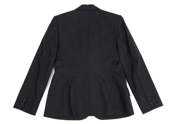 MARGARET HOWELL Wool 3-Button Jacket Black Size 2