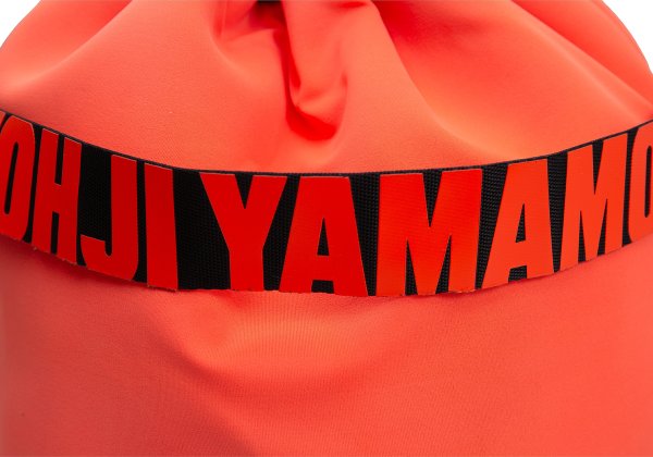 Y-3 Orange Neoprene Drawstring Backpack