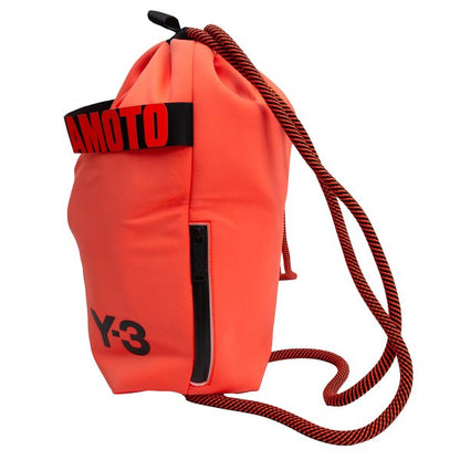 Y-3 Orange Neoprene Drawstring Backpack