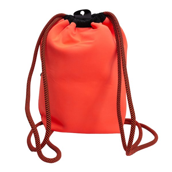 Y-3 Orange Neoprene Drawstring Backpack