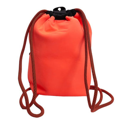Y-3 Orange Neoprene Drawstring Backpack