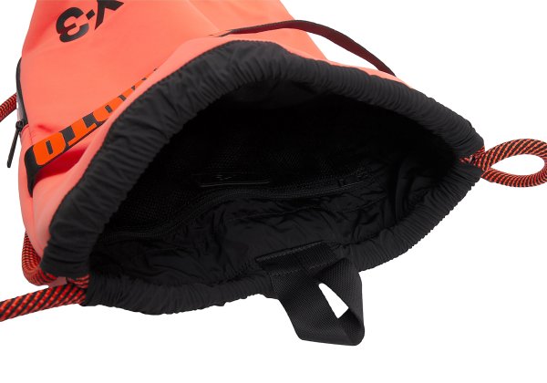 Y-3 Orange Neoprene Drawstring Backpack