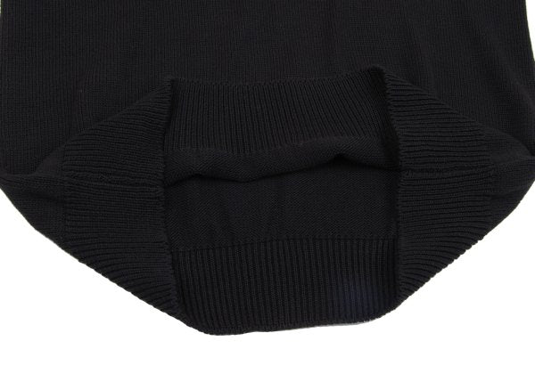 Y's for men Cotton Intarsia Faucet Knit Black White Size M