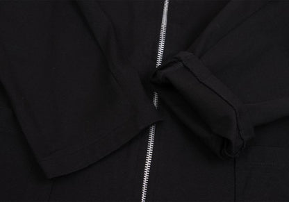 Y's for men Jersey Cotton Zip Blouson Black Size M