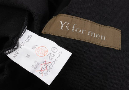 Y's for men Jersey Cotton Zip Blouson Black Size M