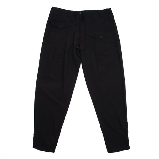 Y's for men Flap Pocket Wool Tapered Pants Black Size L