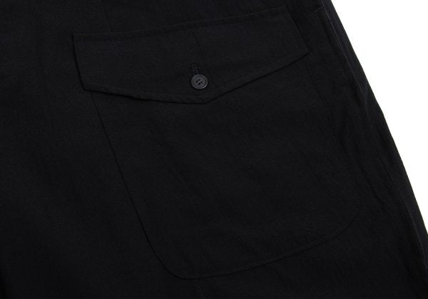 Y's for men Flap Pocket Wool Tapered Pants Black Size L