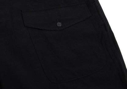 Y's for men Flap Pocket Wool Tapered Pants Black Size L