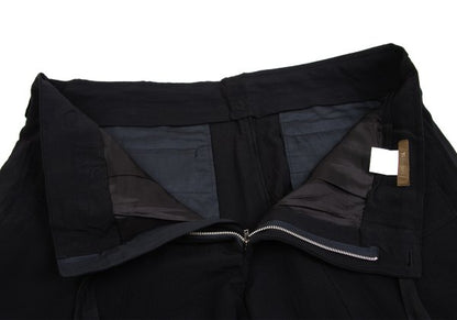 Y's for men Flap Pocket Wool Tapered Pants Black Size L