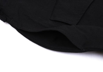 Y's for men Flap Pocket Wool Tapered Pants Black Size L