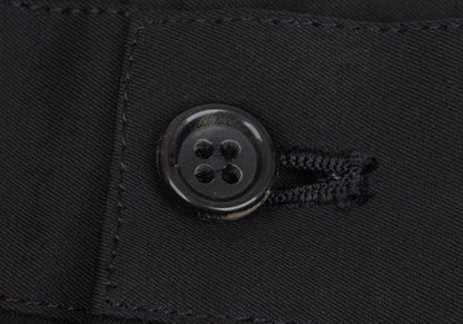 COMME des GARCONS HOMME PLUS Black Hem Cotton Pants Size L