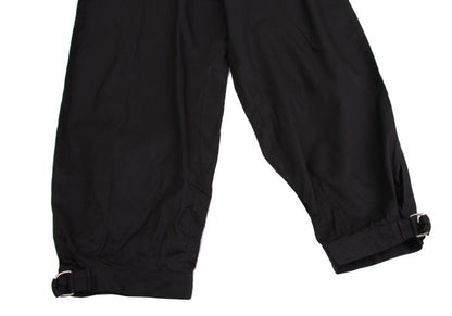 COMME des GARCONS HOMME PLUS Black Hem Cotton Pants Size L