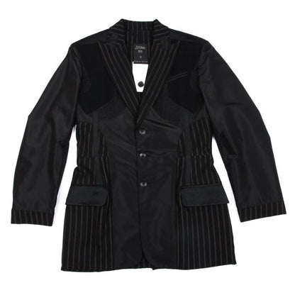 Jean Paul GAULTIER HOMME Stripe Inside Jacket Black Size 48