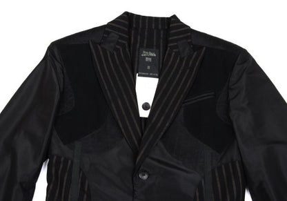 Jean Paul GAULTIER HOMME Stripe Inside Jacket Black Size 48